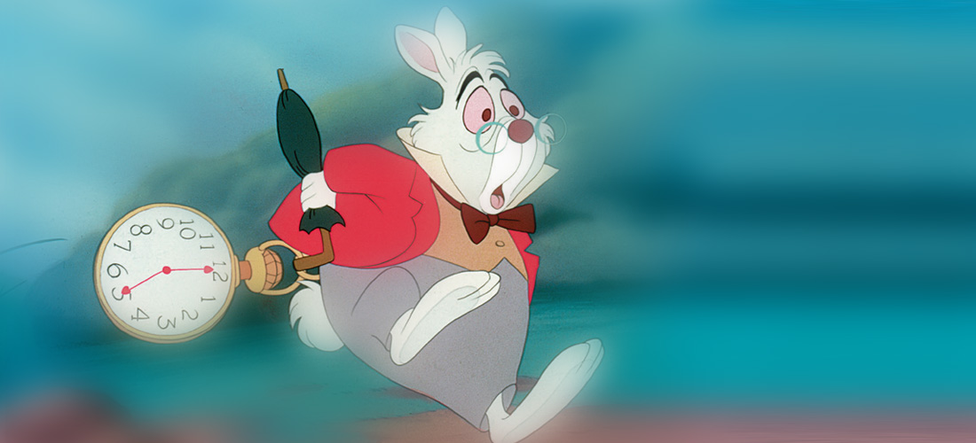 conejo alicia en el pais de las maravillas